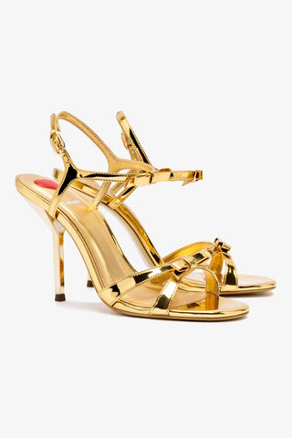 Brooks Sandal In Gold Specchio