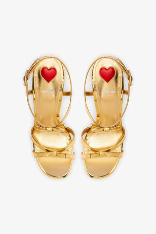 Brooks Sandal In Gold Specchio