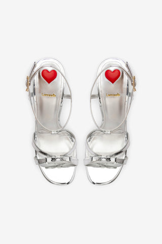 Brooks Sandal In Silver Specchio