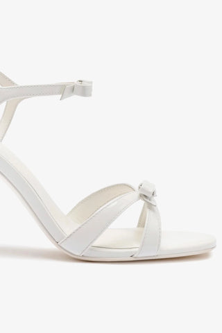 Brooks Sandal In White Patent Leather