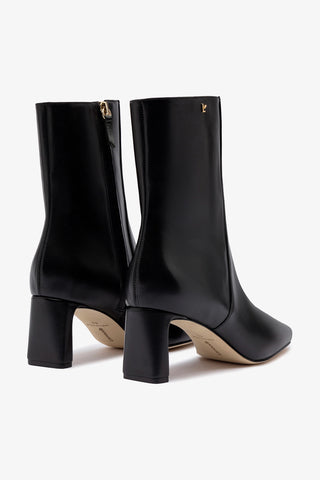 Alexis Bootie In Black Leather Boot Larroudé