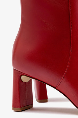 Alexis Bootie In Blood Red Leather