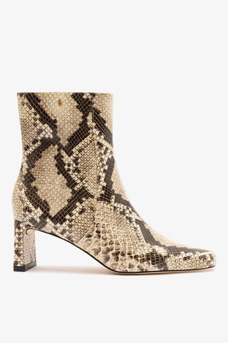 Alexis Boot Neutral Snake Leather Boot Larroudé