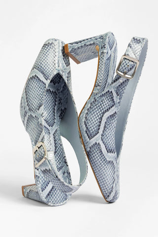 Katie Pump Maya Python Leather Pump Larroudé