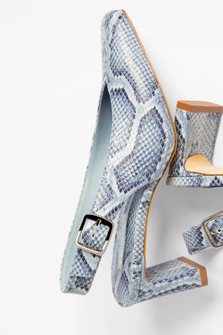 Katie Pump Maya Python Leather Pump Larroudé