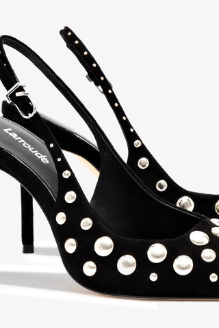 Kaitlan Studs Pump In Black Suede