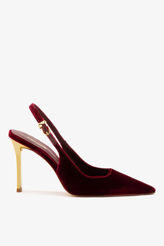Kaitlan Pump In Wine Velvet