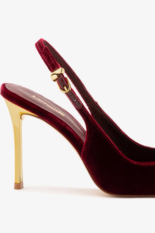 Kaitlan Pump In Wine Velvet