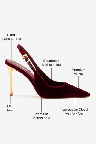 Kaitlan Pump In Wine Velvet