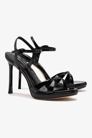 Angelina Sandal In Black Patent Leather