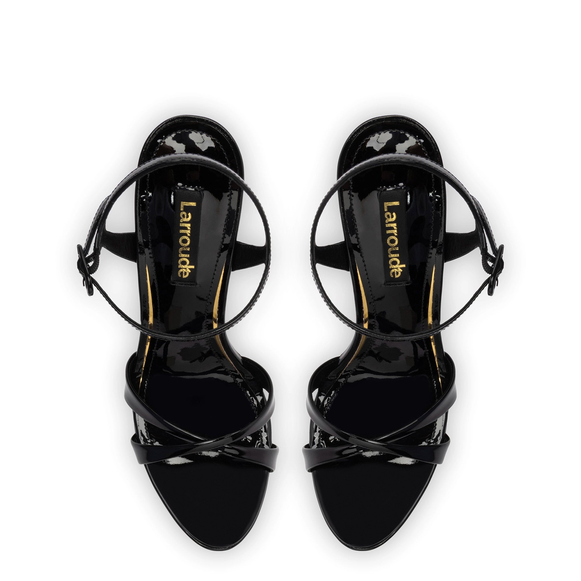 Angelina Sandal In Black Patent Leather