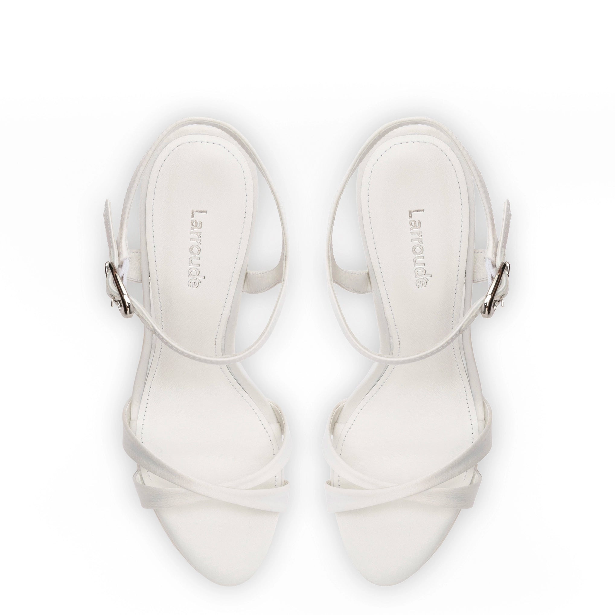 Angelina Sandal In White Satin