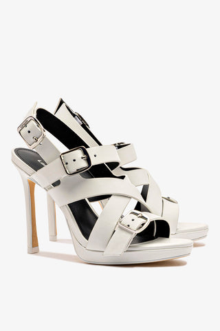 Patti Sandal In White Leather