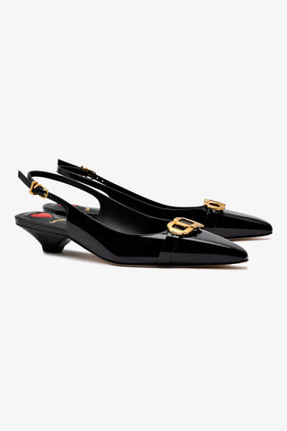 Franca Pump In Black Patent Leather