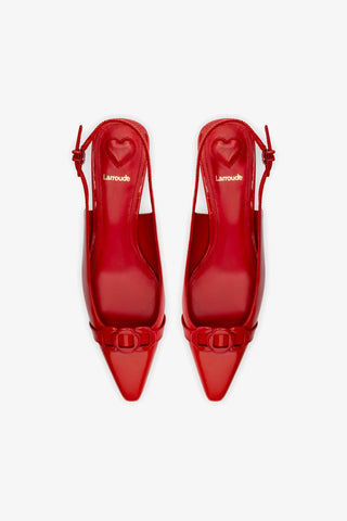 Franca Pump In Scarlet Patent Leather