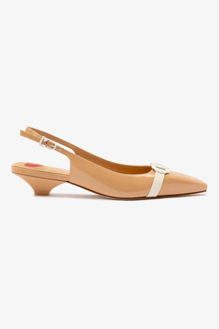 Franca Pump In Tan Patent Leather