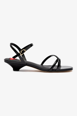 Charlotte Sandal In Black Patent Leather