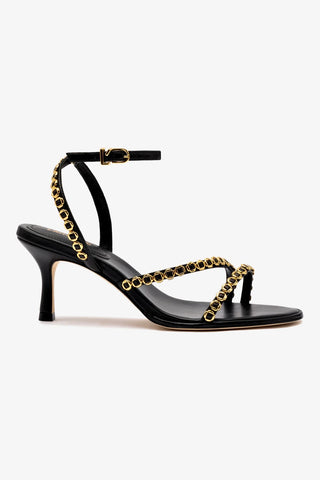 Milanina Mini Sandal In Black Leather