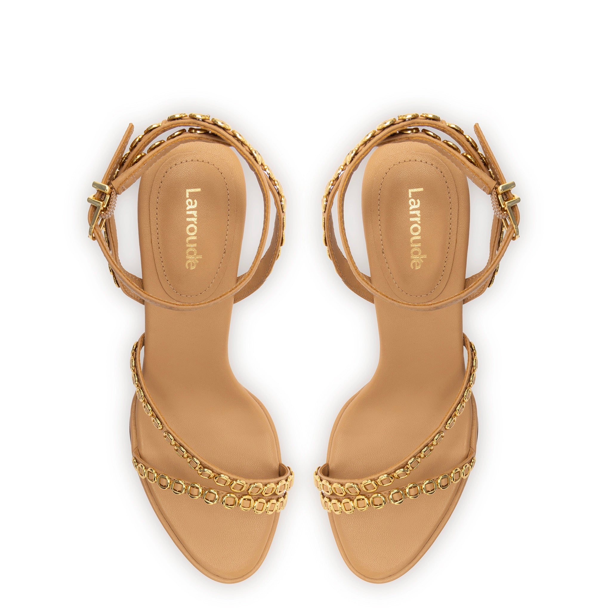 Milanina Mini Sandal In Tan Leather