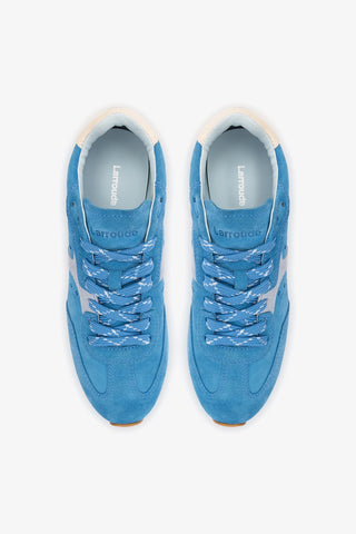 Stella Sneaker In Azure Suede Sneaker Larroudé