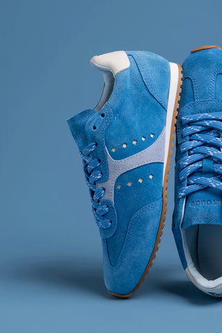 Stella Sneaker In Azure Suede