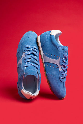 Stella New Sneaker Azure Suede Sneaker Larroudé