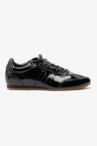 Stella Sneaker In Black Patent Leather