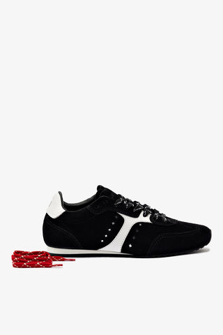 Stella Sneaker In Black Suede