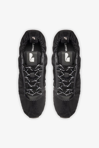 Stella Lite Sneaker In Black Nylon and Suede Sneaker Larroudé