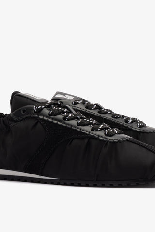 Stella Lite Sneaker In Black Nylon and Suede Sneaker Larroudé