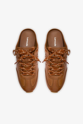 Stella Mule In Caramel Leather