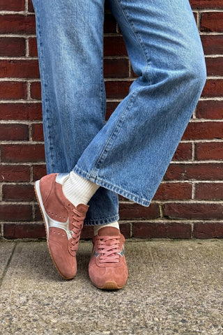 Stella Sneaker Dusty Rose Suede