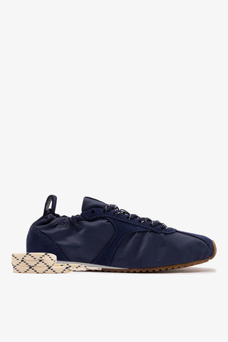 Stella Lite Sneaker In Navy Nylon and Suede Womens - Shoes - Sneakers Larroudé