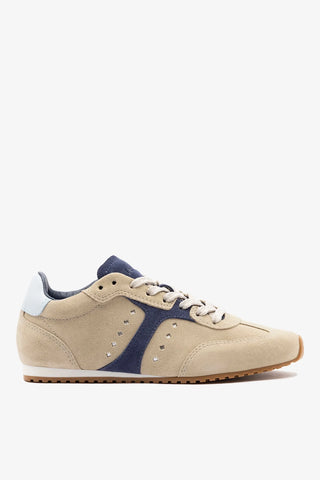 Stella Sneaker Oyster Gray Suede
