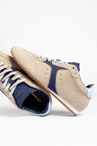 Stella Sneaker Oyster Gray Suede