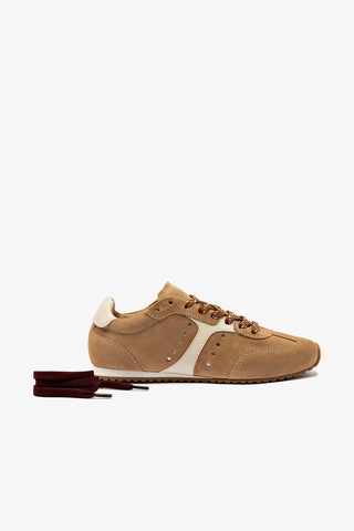 Stella Sneaker In Peanut Suede
