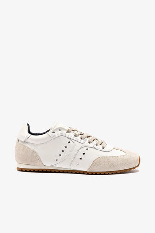 Stella Sneaker In White Leather Sneaker Larroudé