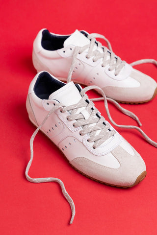 Stella Sneaker In White Leather Sneaker Larroudé