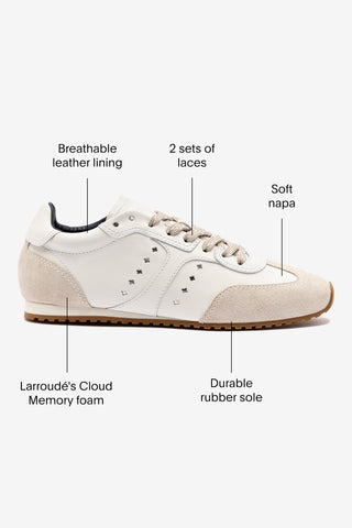 Stella Sneaker In White Leather