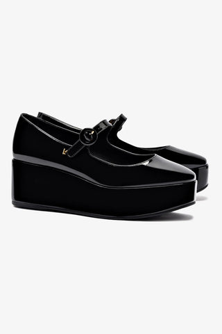 Blair Flatform In Black Patent Leather