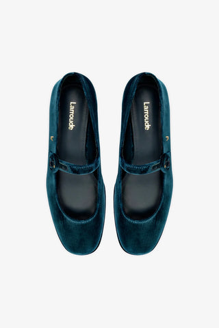 Blair Flatform In Deepsea Velvet