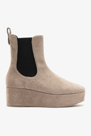 Dani Chelsea Flatform Boot In Rhino Suede