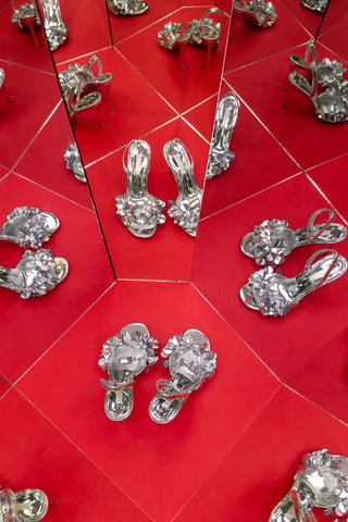 Morgan Sandal In Silver Specchio