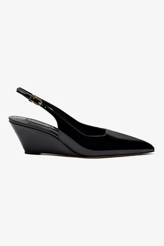 Loulou Pump In Black Patent Leather