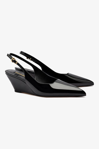 Loulou Pump In Black Patent Leather