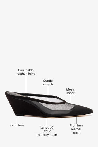 Loulou Mesh Mule Black
