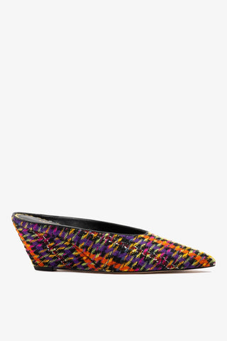 Loulou Mule Multicolor Tweed