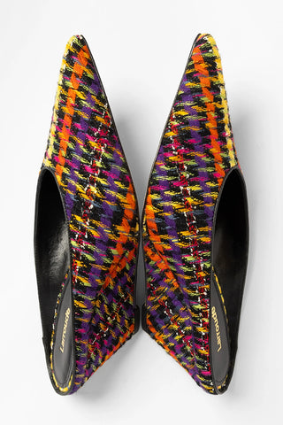 Loulou Mule Multicolor Tweed