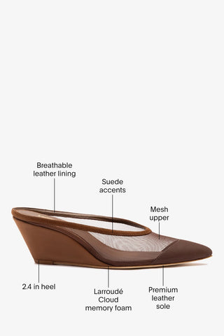 Loulou Mesh Mule Burnt Umber