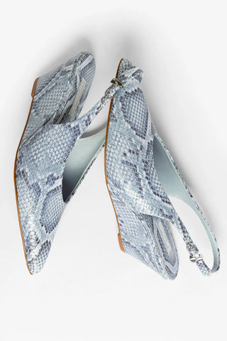 Loulou Pump Maya Python Leather Pump Larroudé